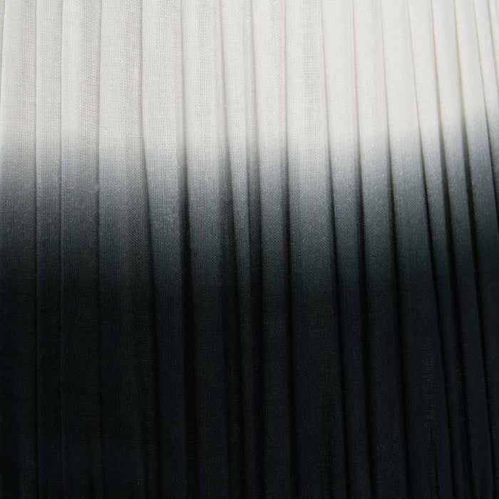 Pacific Scallop 40cm Black Ombre Soft Pleated Tapered Shade 36-059-16BK