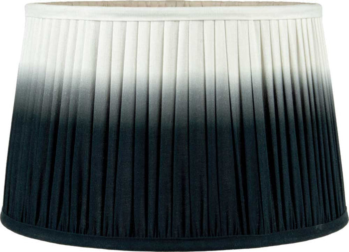 Pacific Scallop 40cm Black Ombre Soft Pleated Tapered Shade 36-059-16BK