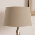 Pacific Winston 45cm Taupe Handloom Tapered Cylinder Shade 36-001-18TA