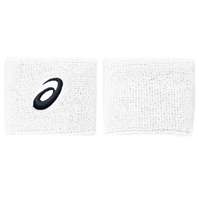 Asics Pair Short Tennis WristBand - Brilliant White