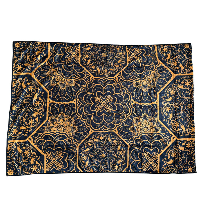 Peace & Profanity Lux Throw Blanket