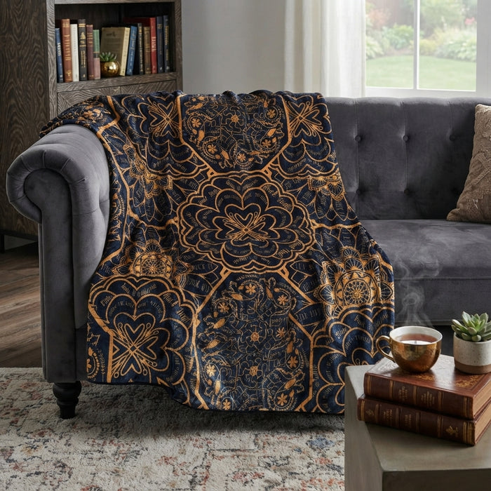Peace & Profanity Lux Throw Blanket