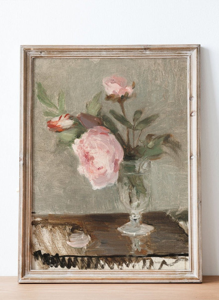 "Peonies" Art Print_Sugar & Canvas_Berthe Morisot