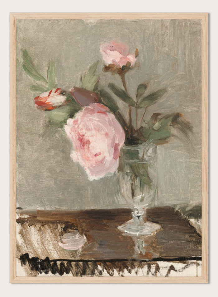 "Peonies" Art Print_Sugar & Canvas_Berthe Morisot