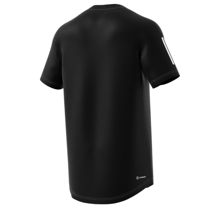 Adidas Performance Club 3 Stripe Men Tennis Tee - Black
