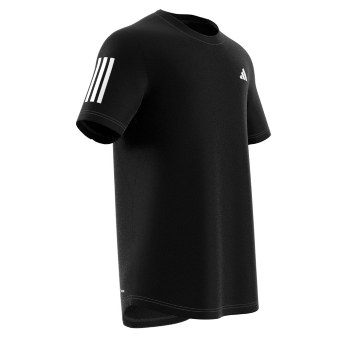 Adidas Performance Club 3 Stripe Men Tennis Tee - Black