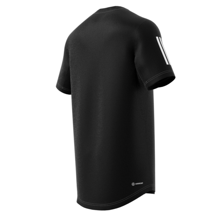 Adidas Performance Club 3 Stripe Men Tennis Tee - Black