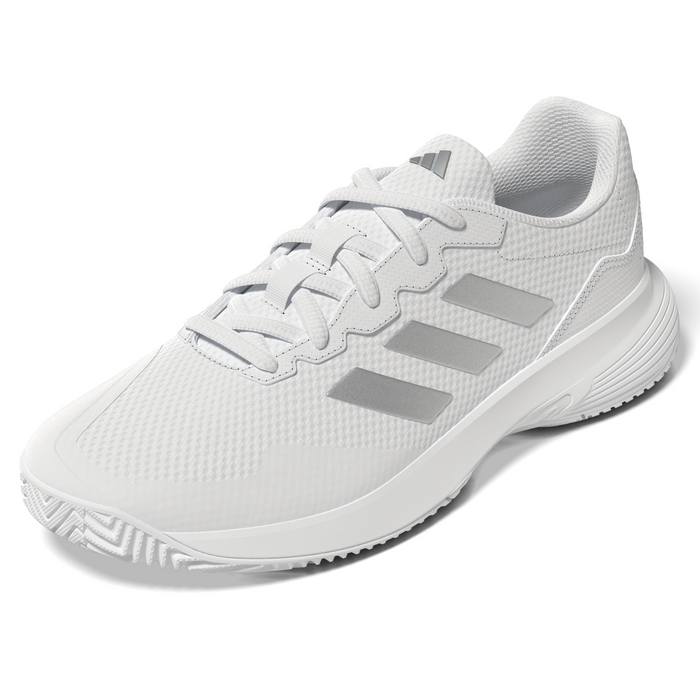 Adidas Performance Game Court 2.0  Womens Tennis Shoes - Footwear White/Silver Metallic