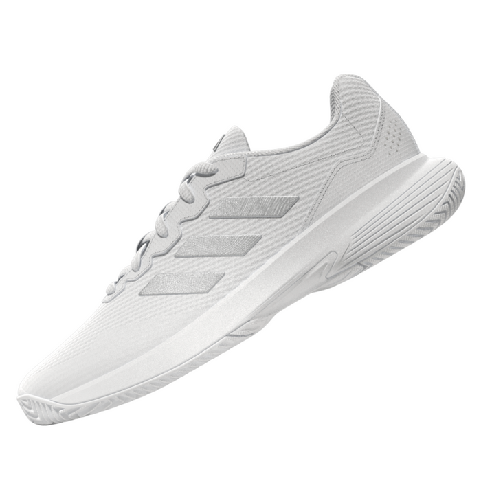 Adidas Performance Game Court 2.0  Womens Tennis Shoes - Footwear White/Silver Metallic