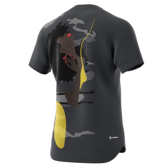 Adidas Performance New York Graphic Tennis T-Shirt - Carbon
