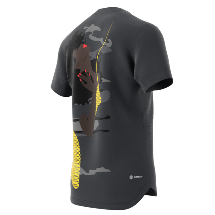 Adidas Performance New York Graphic Tennis T-Shirt - Carbon