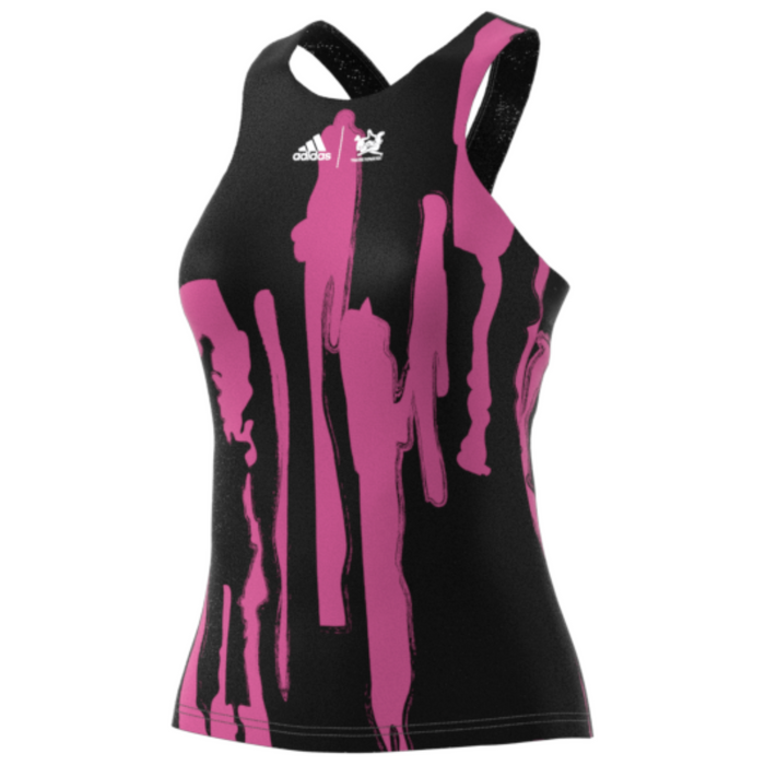 Adidas Performance Thebe Magugu New York Y-Back Tennis Tank Top - Black/Semi Pulse Lilac