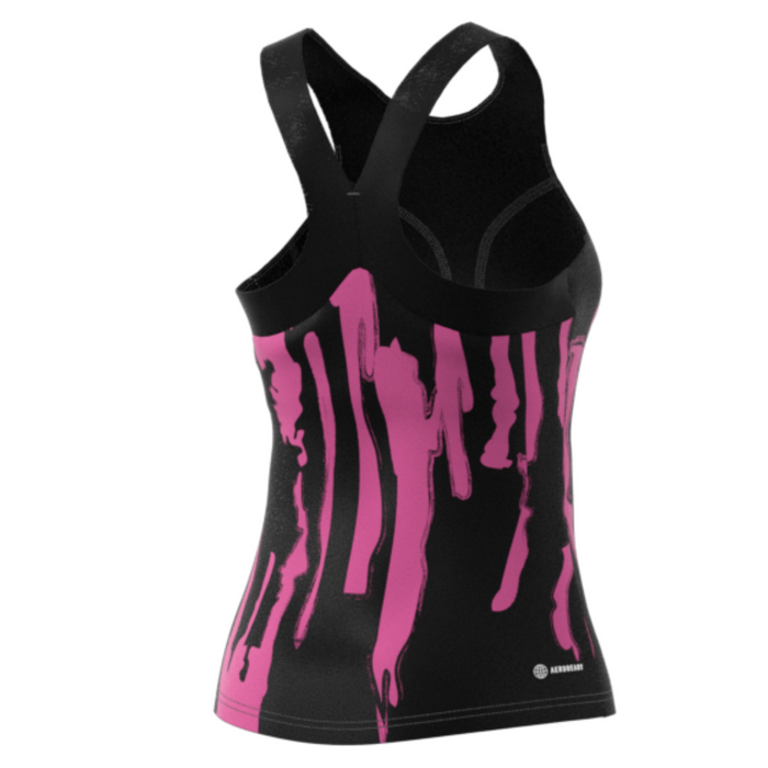Adidas Performance Thebe Magugu New York Y-Back Tennis Tank Top - Black/Semi Pulse Lilac