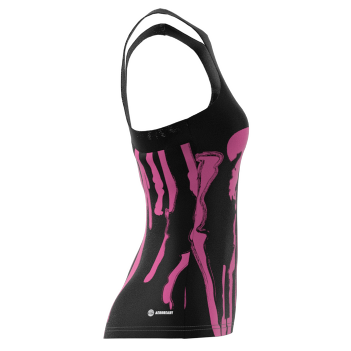 Adidas Performance Thebe Magugu New York Y-Back Tennis Tank Top - Black/Semi Pulse Lilac