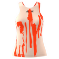 Adidas Performance Thebe Magugu New York Y-Back Tennis Tank Top - Ecru Tint/Impact Orange