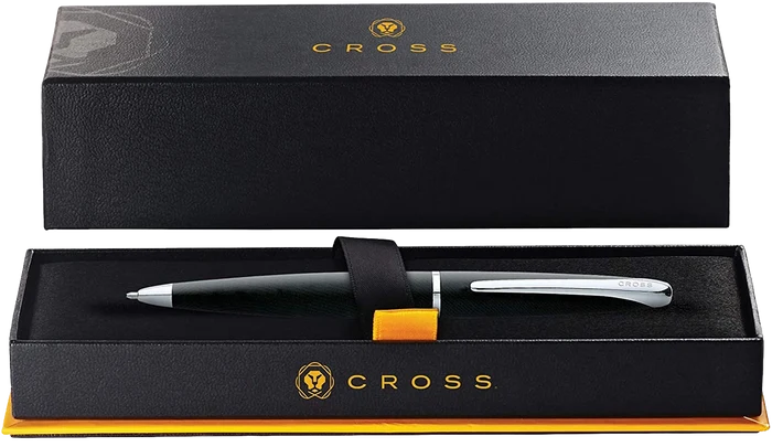 Personalized A.T. Cross ATX® Basalt Black Ballpoint Pen
