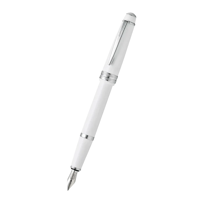 Personalized Cross Bailey Light™ Polished White Resin Fine Nib Fountain Pen