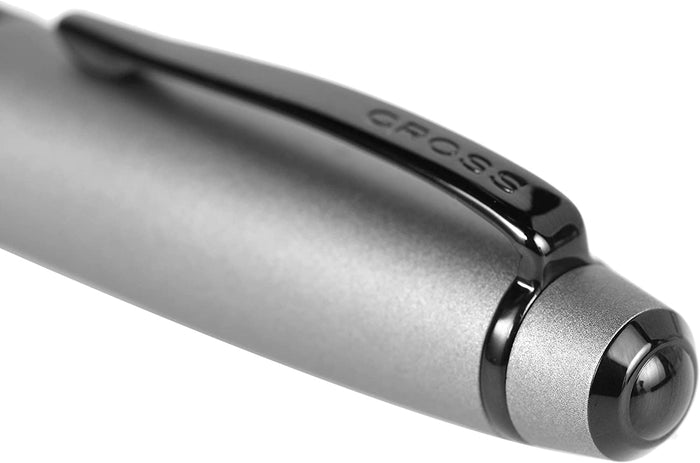 Personalized Cross Bailey Matte Gray Gunmetal Rollerball Pen
