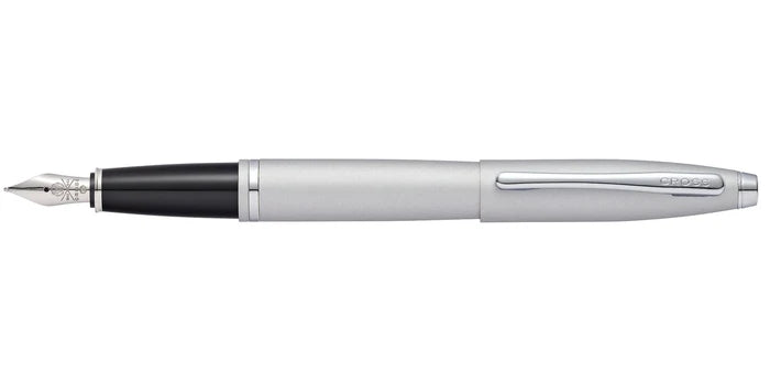 Personalized Cross Calais Satin Chrome Stainless Steel Fine Nib Fountain Pen