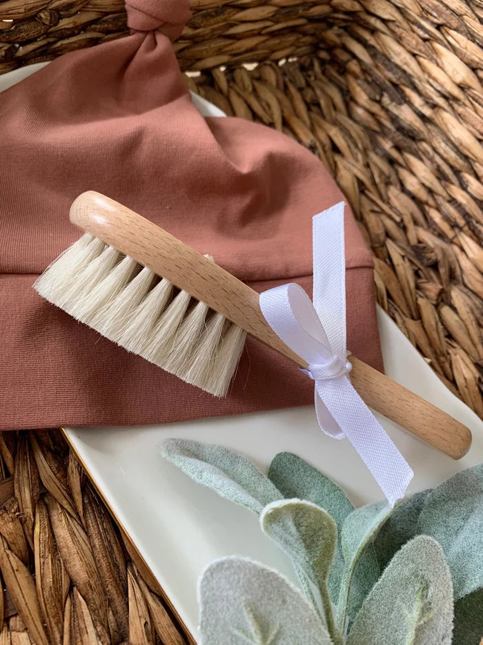 Personalized Goat Hair Baby Brush