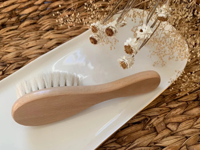 Personalized Goat Hair Baby Brush