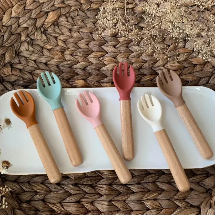 Personalized Silicone Baby Forks