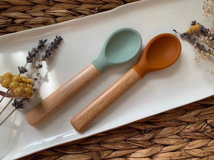 Personalized Silicone Baby Spoon – BPA-Free Feeding Gift
