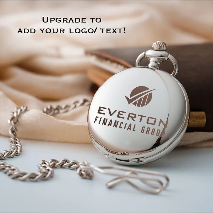 Personalized Silver Pocket Watch
