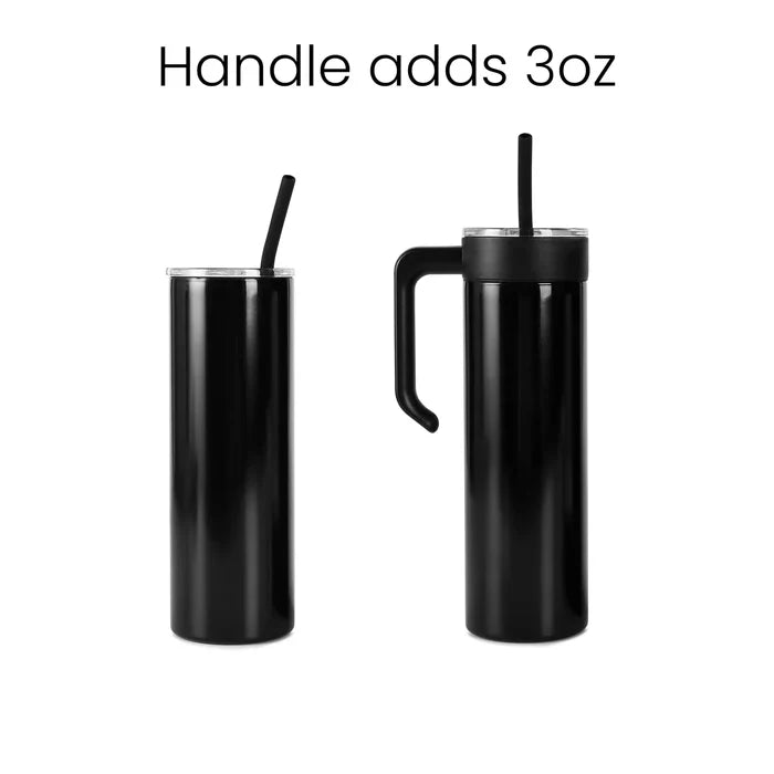 Personalized Skinny Tumbler 20oz (Black)