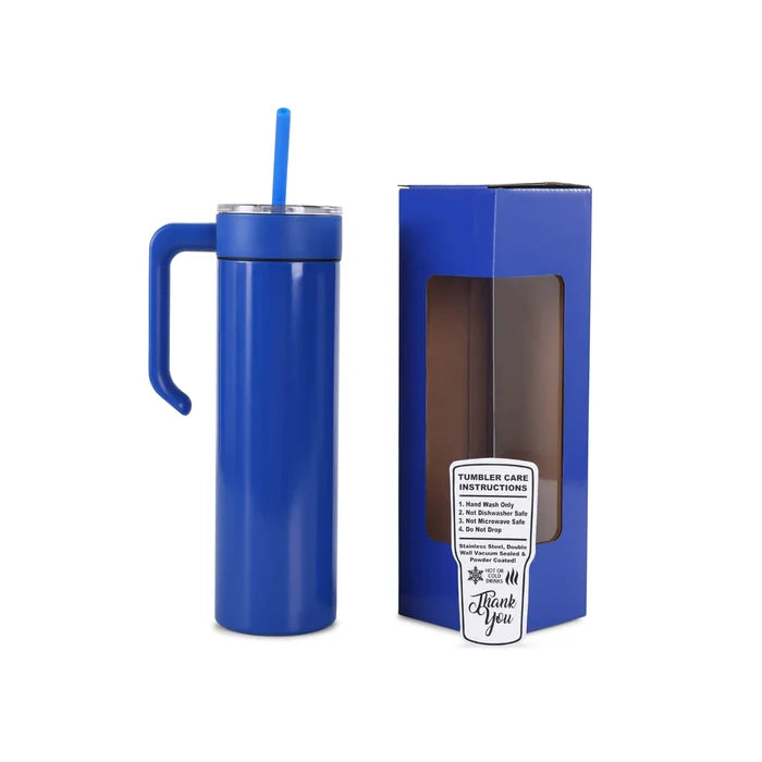 Personalized Skinny Tumbler 20oz (Blue)