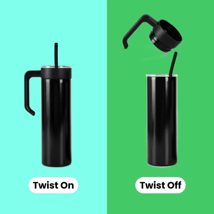 Personalized Skinny Tumbler 20oz (White)