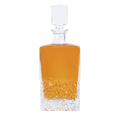 750ml glass whiskey decanter with personalized engraved monogram or name on front