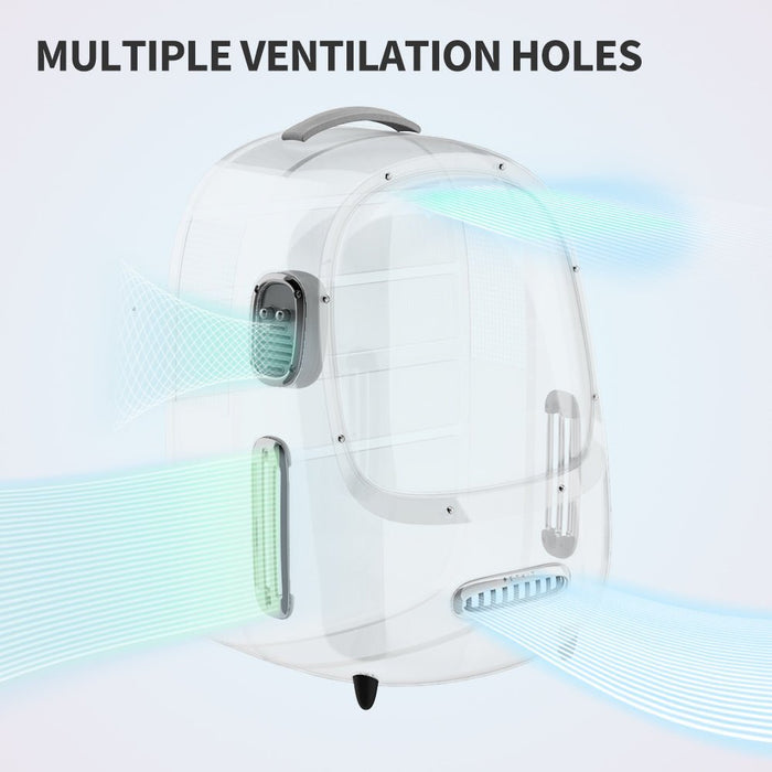 Breezy 2 Cat Carrier designed with multiple ventilation holes to support natural airflow and continuous air convection for pets