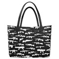 Pew Pew Black Tote Bag