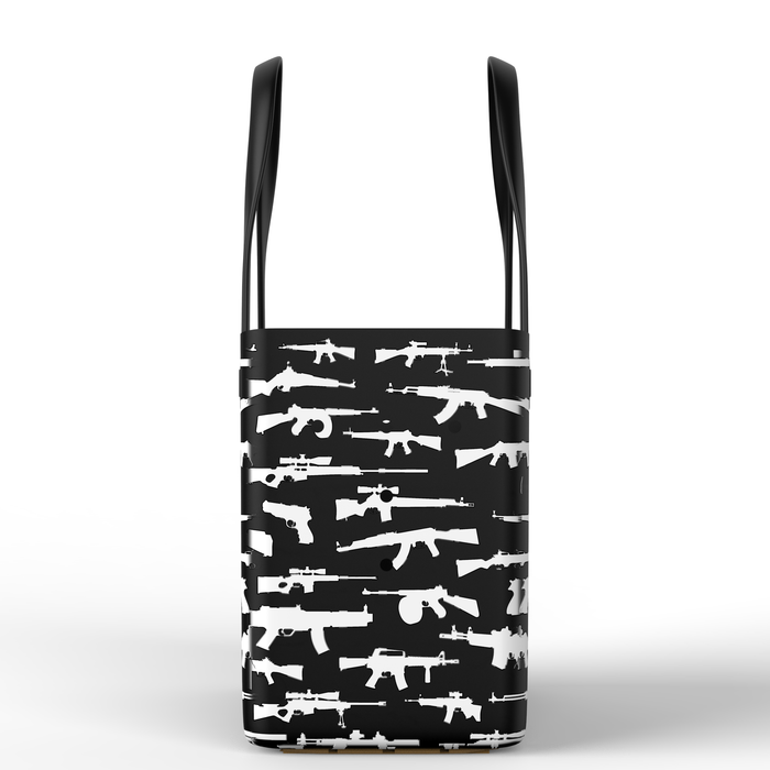Pew Pew Black Tote Bag