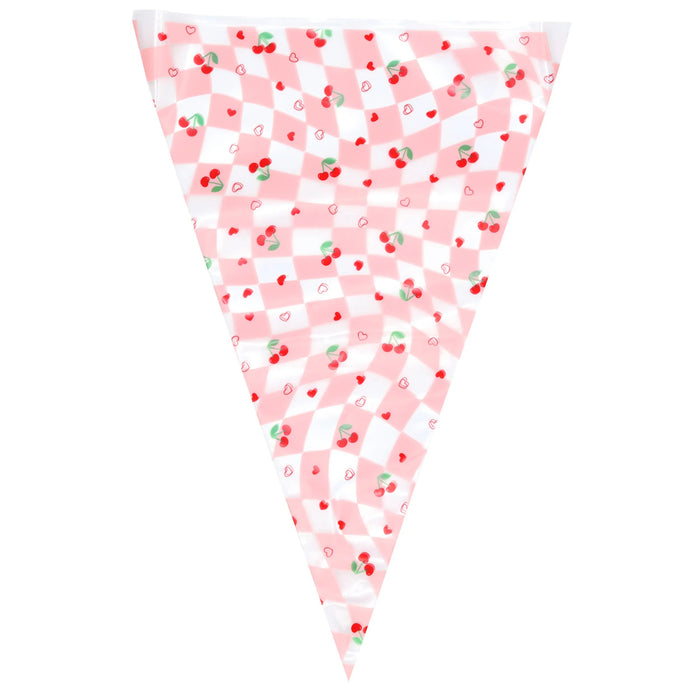 PME Cherry Checkerboard Disposable Icing Piping Bags – 12 in, Pack of 12