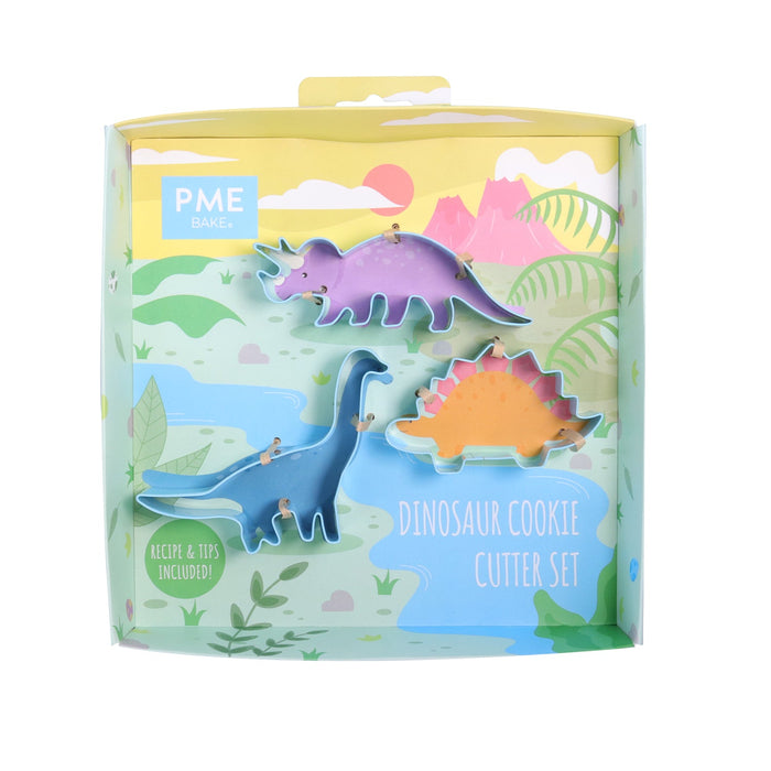 PME Dinosaur Cookie Cutter, Set of 3
