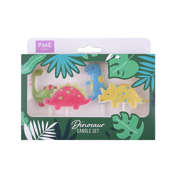 PME Dinosaur Themed Candle, Set of 4
