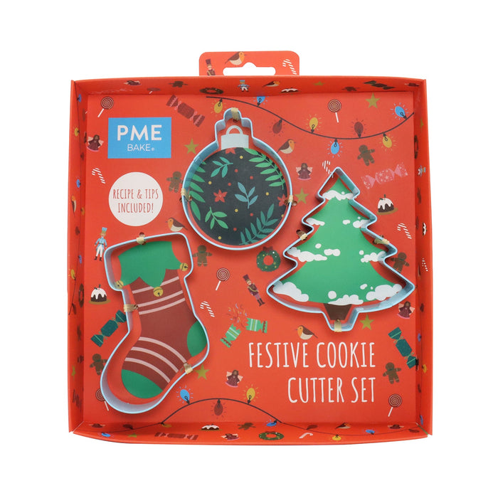 PME Festive Cookie Cutter, Set of 3
