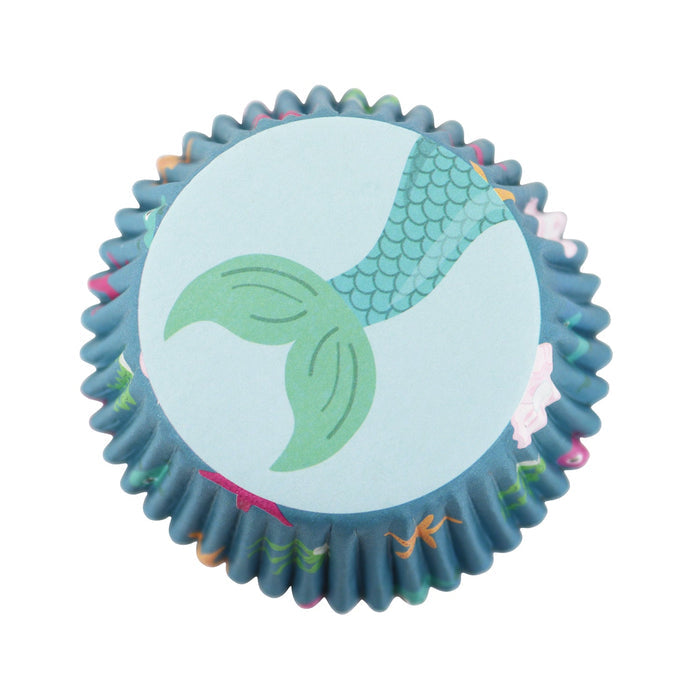 PME Foil Lined Cupcake Cases, Mermaid, Pk of 60