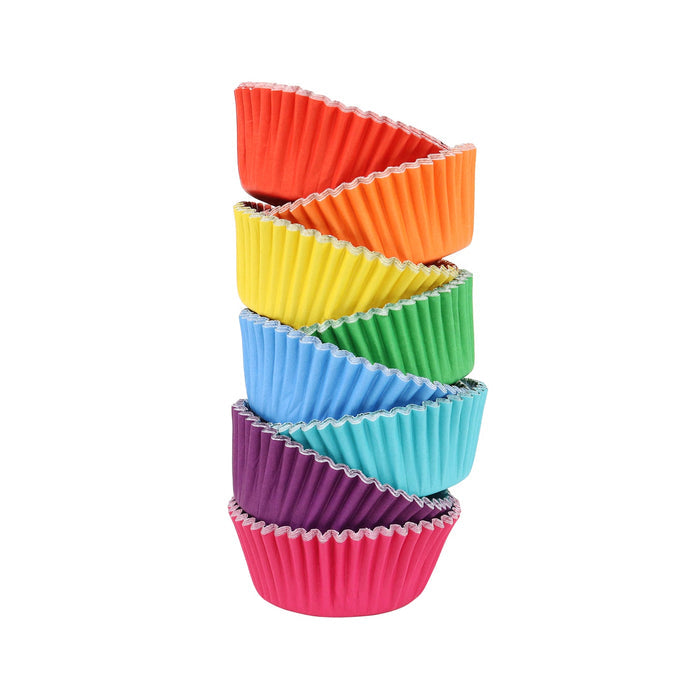 PME Foil Lined Cupcake Cases, Rainbow