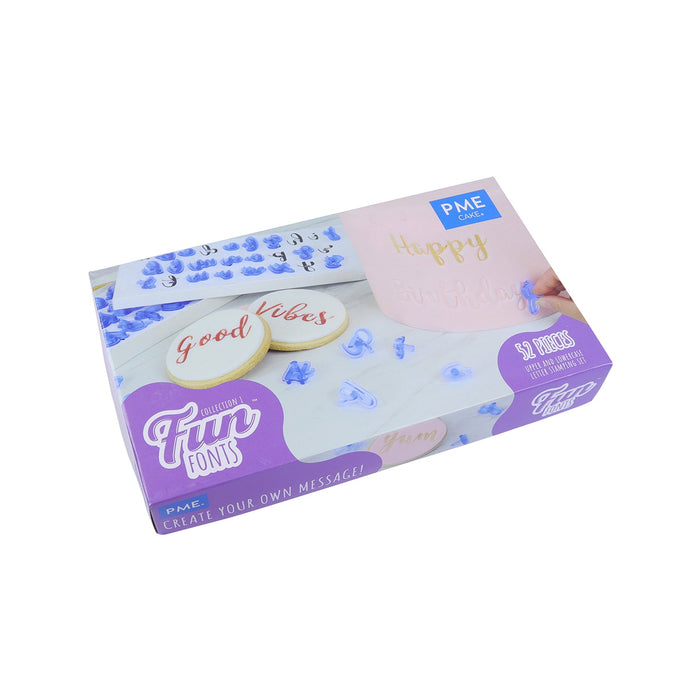 PME Fun Fonts  Alphabets Stamp Set, Upper and Lower Case  Collection 1