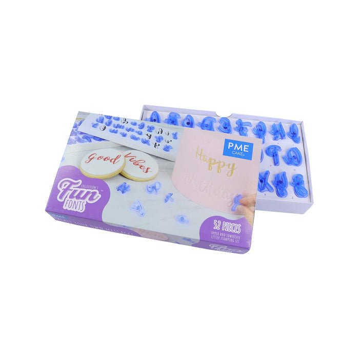 PME Fun Fonts  Alphabets Stamp Set, Upper and Lower Case  Collection 1