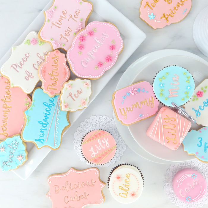 PME Fun Fonts  Cupcakes and Cookies Stamp Set, Collection 1