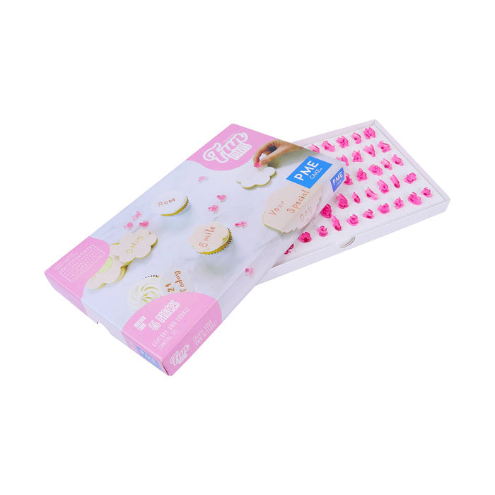 PME Fun Fonts  Cupcakes and Cookies Stamp Set, Collection 3