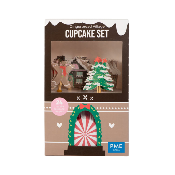 PME Gingerbread Village Cupcake Set