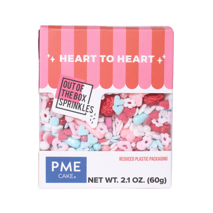 PME Heart to Heart Valentines "Out of the Box" Sprinkles , 2.1oz