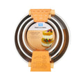 PME Loose Bottom Round Cake Pans 6, 8, 10 x 3In Height, Set of 3
