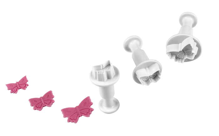 PME Mini Butterfly Plunger Cutters – Small, Medium & Large, Set of 3
