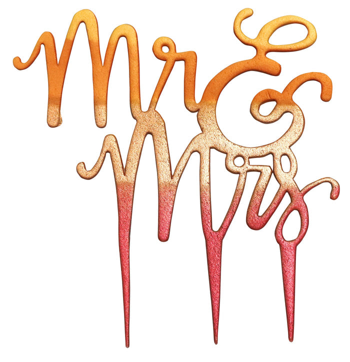 PME Mr & Mrs Script Cake Topper Cutter – 7.3 × 7.7 in